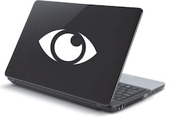 Αυτοκόλλητο Laptop Μάτι Καφέ Αυτοκόλλητο Laptop Μάτι Καφέ