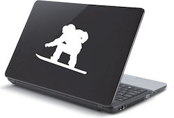Стикер за лаптоп Snowboard Green