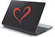 Laptop Sticker Green Heart