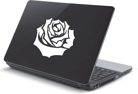 Orange Rose Laptop Sticker