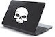 Laptop Sticker Green Skull