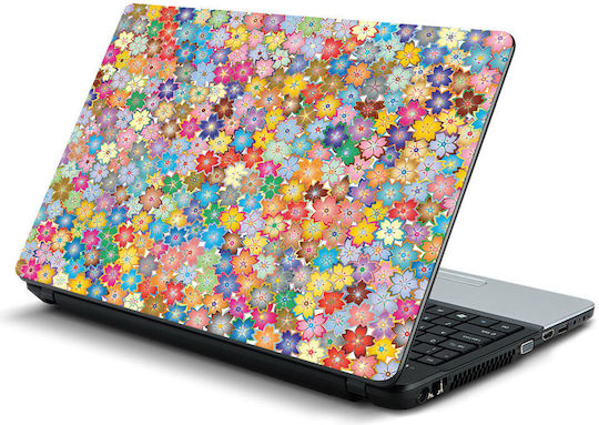 Αυτοκόλλητο Laptop Λουλούδια 02 11 6" 29cm X 21cm