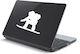 Αυτοκόλλητο Laptop Snowboard Ματζέντα