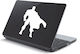Αυτοκόλλητο Laptop Superhero Μπλε Σκούρο