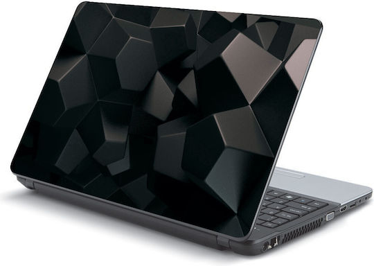Laptop Sticker Black Shapes 20" 47cm X 33cm