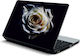 Laptop-Aufkleber Weiße Rose 17,3" 41cm x 26,5cm