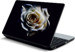 Αυτοκόλλητο Laptop Λευκό Τριαντάφυλλο 11 6" 29cm X 21cm