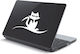 Αυτοκόλλητο Laptop Γάτα Μπλε