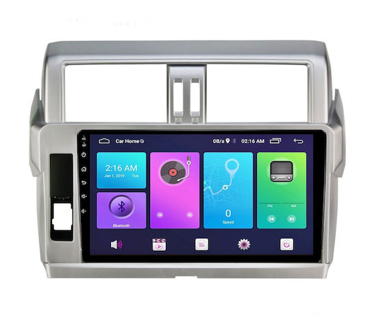 10-Zoll-Navigationsrahmen Idealstore Verkabelung Canbus-Modul Kompatibel mit Toyota Land Cruiser Prado J150 2013-2017 ABS-Materialtyp MP3-Radio MP5-Player 2DIN Android 10-9 Zoll Bildschirm Tesla-Stil 12V 2+32G Bildschirm