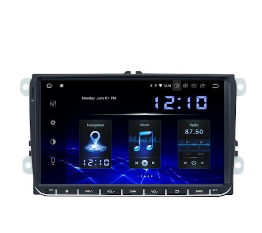Idealstore навигация, съвместима с VW Skoda Seat 12V напрежение, Bluetooth външен микрофон, Canbus функция, Mirrorlink съвместимост, Android iPhone, 10-инчов дисплей, 1GHz процесор