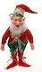 Vetur BV Beleuchtet Weihnachtliche Figur Elf Rot Höhe 91cm