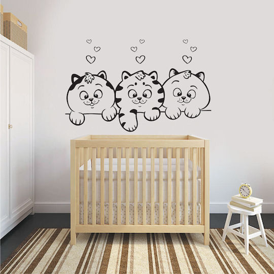Kinder Wandsticker Rote Katzen