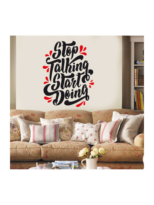 Wandsticker Stop Talking 1 Stück 50x63cm Orafol