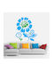 Decorative Wall Sticker Snowflower 1 Piece 45x50cm Orafol