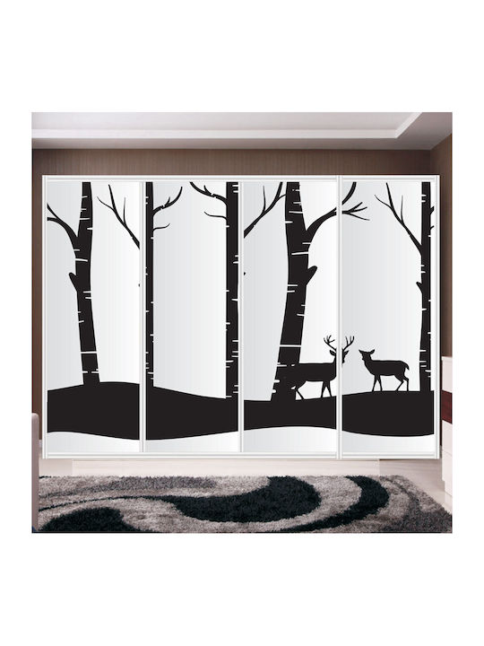 Decorative Wardrobe Sticker Forest 1 Piece Orafol