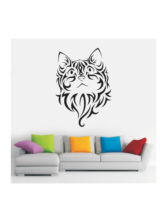 Decorative Sticker Wall Tribal Cat As In The Pi...