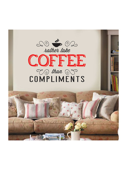 Декоративно Стикер Стена Take Coffee Както На К...