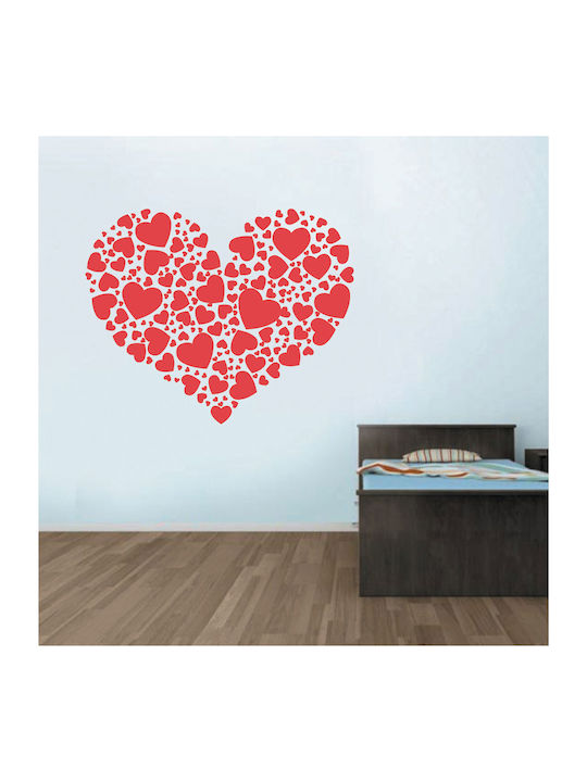 Decorative Wall Sticker Heart Made of Hearts 1 ...