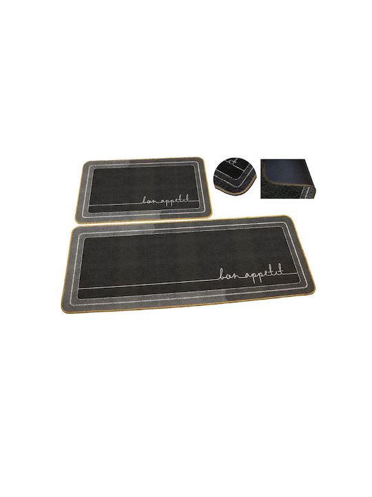 Kipper The Bon Appetit Kitchen Mat Runner Gray ...
