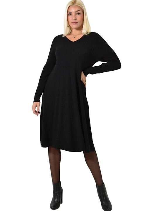 Potre Knitted Dress All Day Black