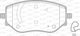 Open Parts Brake Pad for Nissan Micra Renault Clio