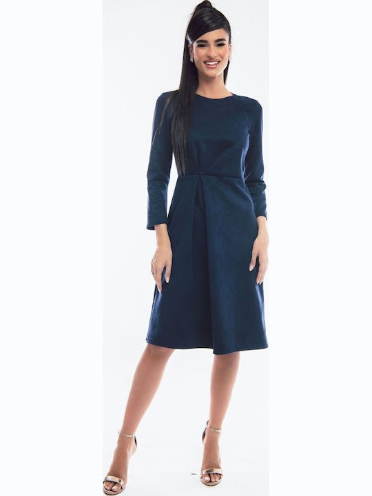 BelleFille Midi Damenkleid für Hochzeit - Taufe...
