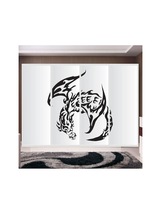 Αυτοκόλλητο Ντουλάπας Dragon Πράσινο