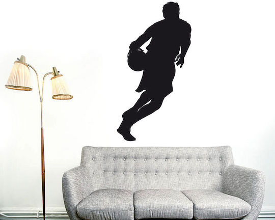 Basketball Wandsticker 06 Gelb