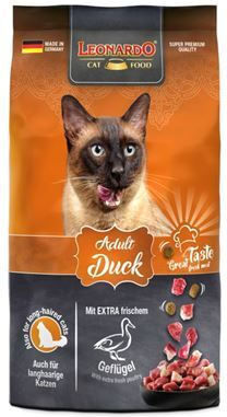 Leonardo Adult Dry Food for Adult Cats with Duck / Poultry 0.3kg