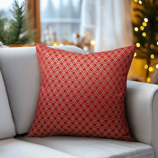 Beauty Home Oriental Christmas Decorative Pillow Case Square Red 40x40cm