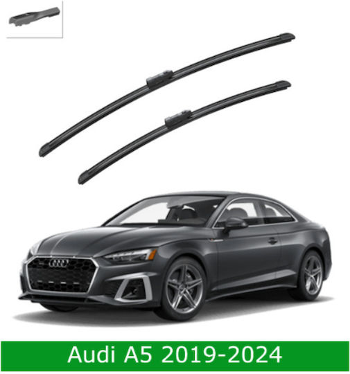 Front Wiper Blade Set Audi A5 2019-2024 600mm 500mm Bosch Aerotwin 3398000059 24" & 20" 2 Pieces
