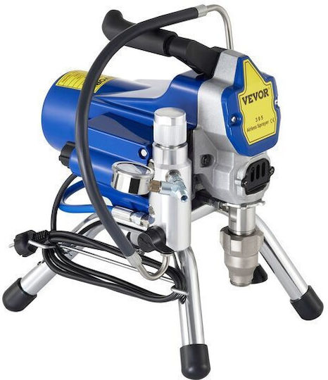 Vevor Electric Paint Spray Gun Large Surfaces 2200 W Power 2.4 L Min 207 Bar 15 M Hose Length