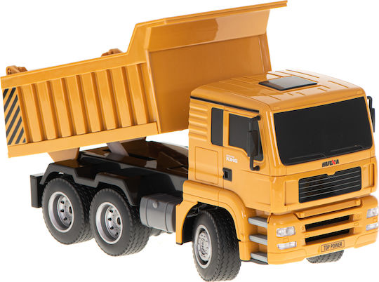Camion Interactiv Idealstore Dimensiuni 28 X 11 X 14 Cm Iluminare LED Anvelope din Cauciuc Încărcare USB Telecomandă Buton Basculant Scară 1:18 O Modalitate Excelentă de a Deveni un Mic Constructor