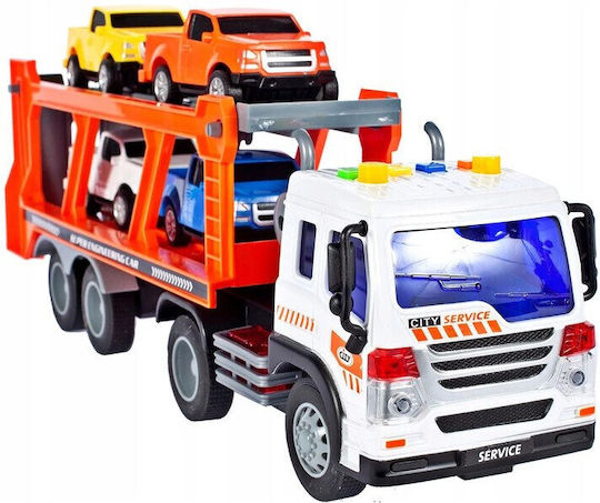 Camion de Transport Interactiv Fantastic Echipat cu Efecte de Sunet și Lumină Include 3x Baterii Ag13 39cm X 9cm X 16cm Multicolor