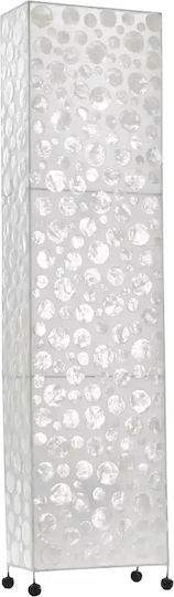 Kronleuchter aus Porzellan Stoff Weiß Elbulgaria 2x40w Eli 35f Wh