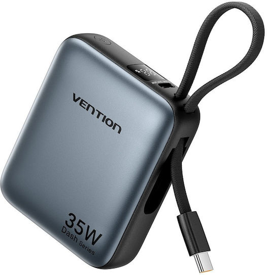 Vention FHE Power Bank 10000mAh 35W mit USB-C Ausgangsanschlüsse Power Delivery / PPS Grau