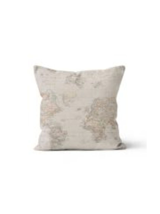 Beauty Home Vintage Map Decorative Pillow Case ...