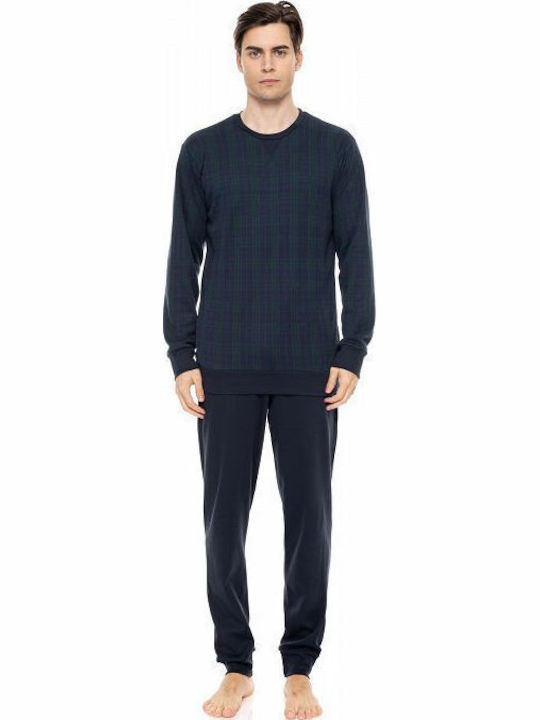Ulisse Men's Winter Pajamas Set Blue