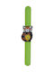 Keycraft Kinder-Analoguhr Raccoon mit Kautschuk/Plastikarmband Grün