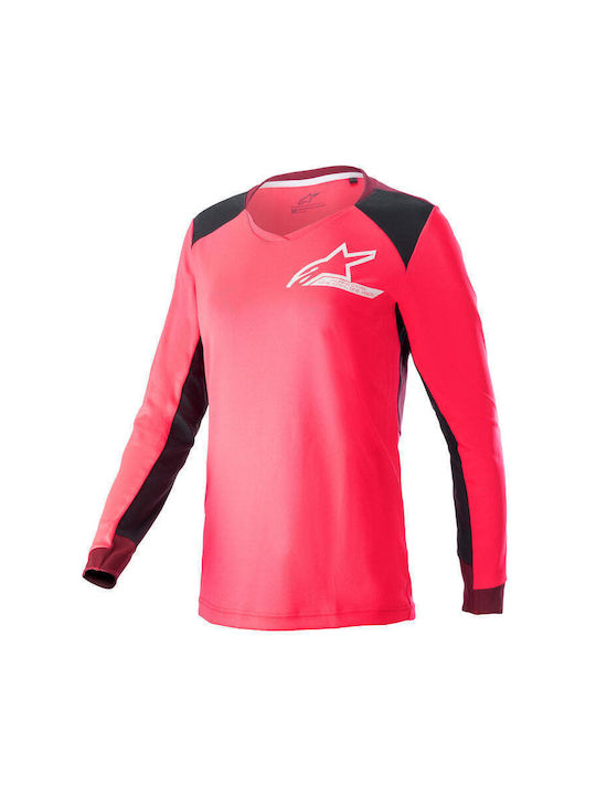 Alpinestars Femei Mânecă lungă Tricou de ciclism Roz