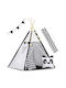 Play Tent Lights Idealstore Tipi Tipi Model Natural Cotton Cushions Insulating Mat Stable Structure Sliding Walls Storage Cover