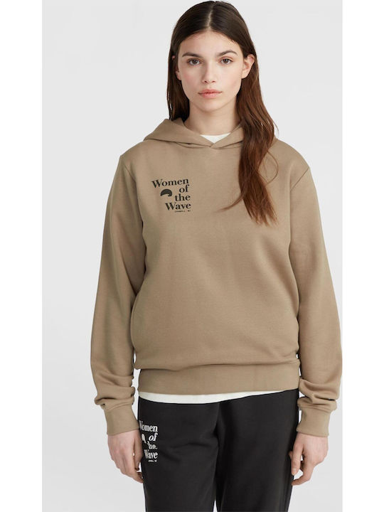 Women's Sweatshirt Hooded Beige