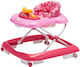 Interactive Walker Idl First Step Foldable Babies Musical Panel Adjustable Height Lockable Rear Wheels Anti-fall Safety System Child Pink Color