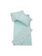 Kamtex Baby Baby Sheets Set Crib Cotton Turquoise 100x150cm 4pcs