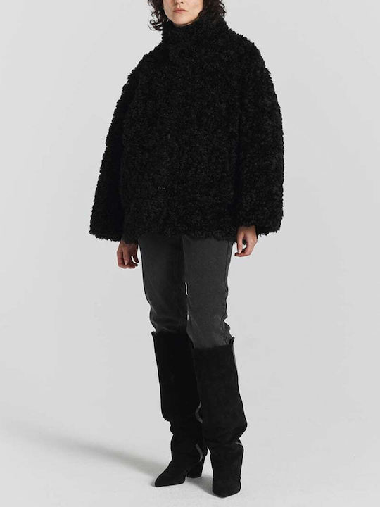 Women's Short Fur Black