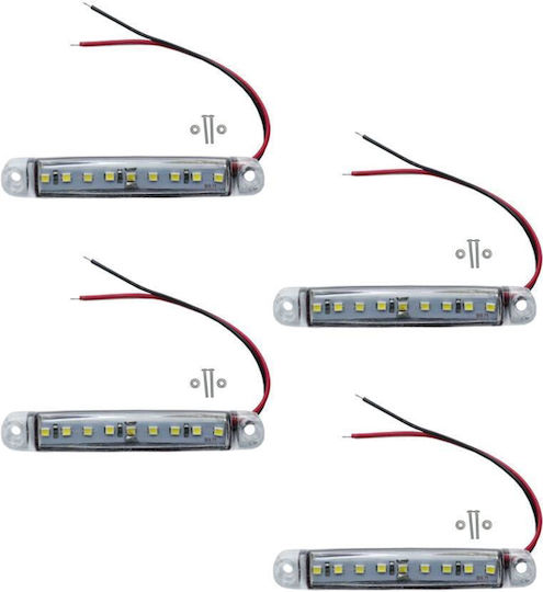 Truck Volume Side Lights 9-30v White Set of 4 Pcs OEM