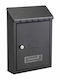 Technomax Outdoor Mailbox Metallic in Black Color 30x21.5x7cm