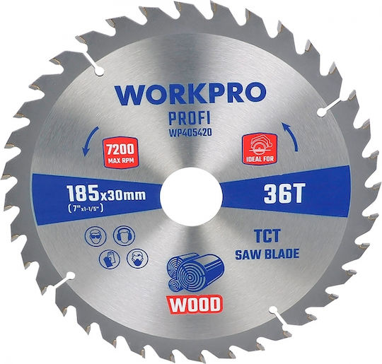 WorkPro Диск за рязане с 36 Зъба 200мм