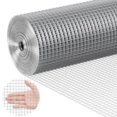 Vevor Σύρμα για Περίφραξη Κήπου Γαλβανιζέ 1.27x1.27εκ. Ασημί