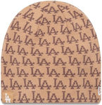 New Era Beanie Unisex Σκούφος Πλεκτός σε Μπεζ χ...